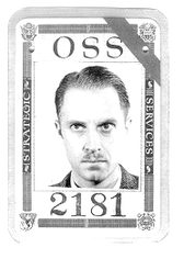 Office of Strategic Services identification badge issued to Robert Coffin